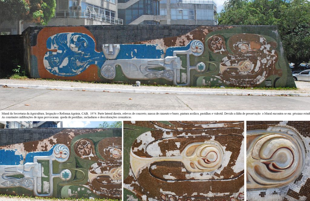 MURAL SEC AGRICULTURA 2008 - Foto da obra não restaurada